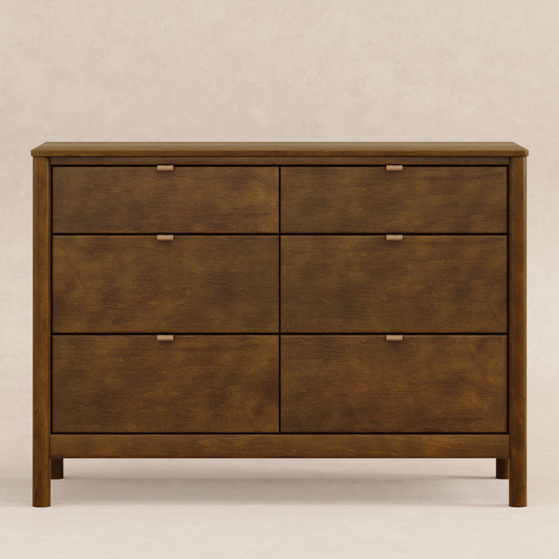 M25616NL,Bondi 6-Drawer Assembled Dresser in Natural Walnut