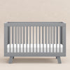 M4201G,Hudson 3-in-1 Convertible Crib w/Toddler Bed Conversion Kit in Grey Finish