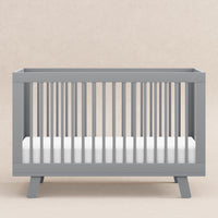 M4201G,Hudson 3-in-1 Convertible Crib w/Toddler Bed Conversion Kit in Grey Finish