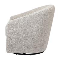 M5887BWB,Madison Swivel Glider in Black White Boucle