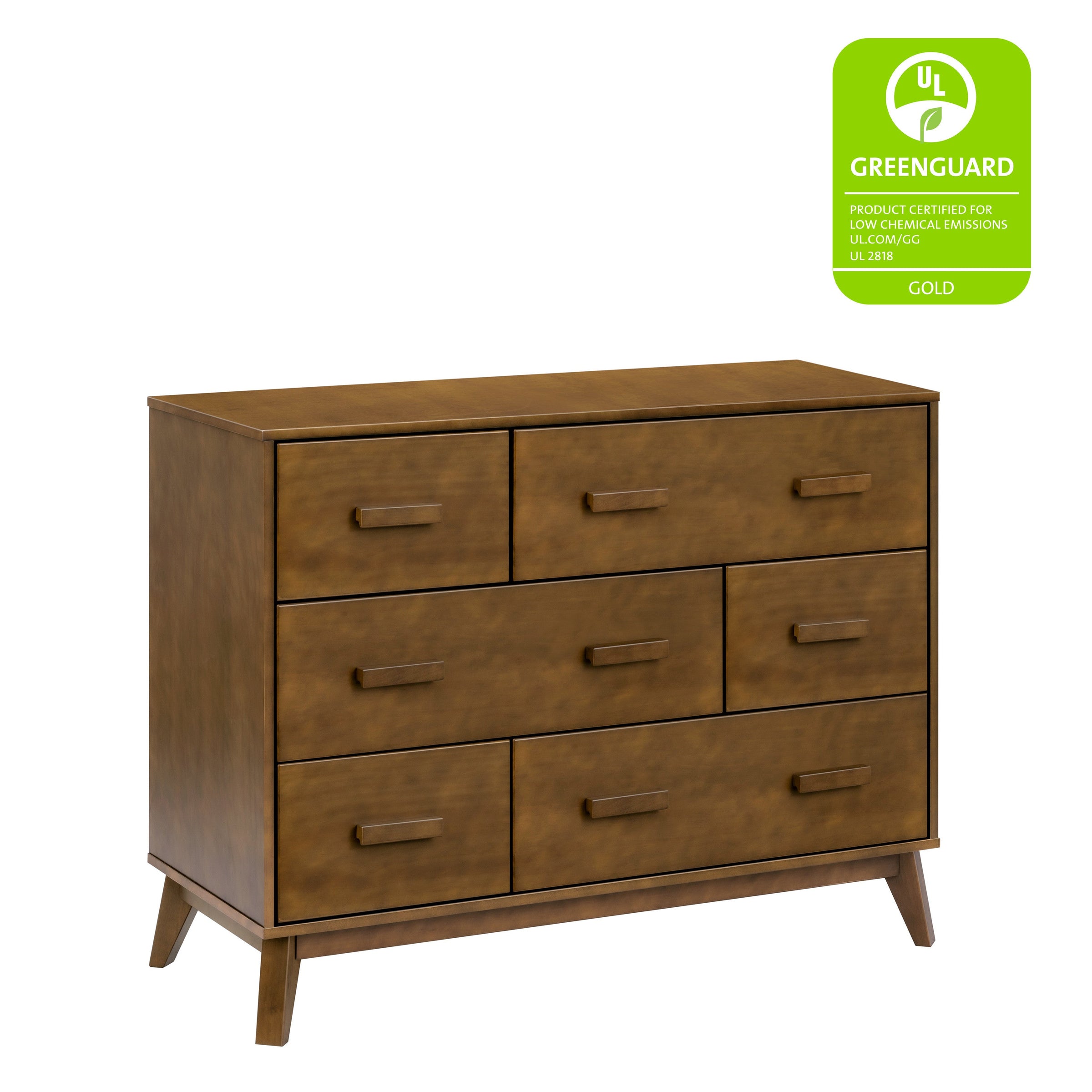 M5826NL,Scoot 6-Drawer Dresser in Natural Walnut
