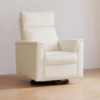 B17186YC,Willa Plus Power Glider Recliner w/ Power Headrest in Ivory Corduroy