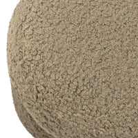 M31585LT,Mini Mushroom Pouf in Latte Teddy Loop