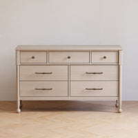 M31416WP,Alouette 7-Drawer Assembled Dresser in Washed Pine