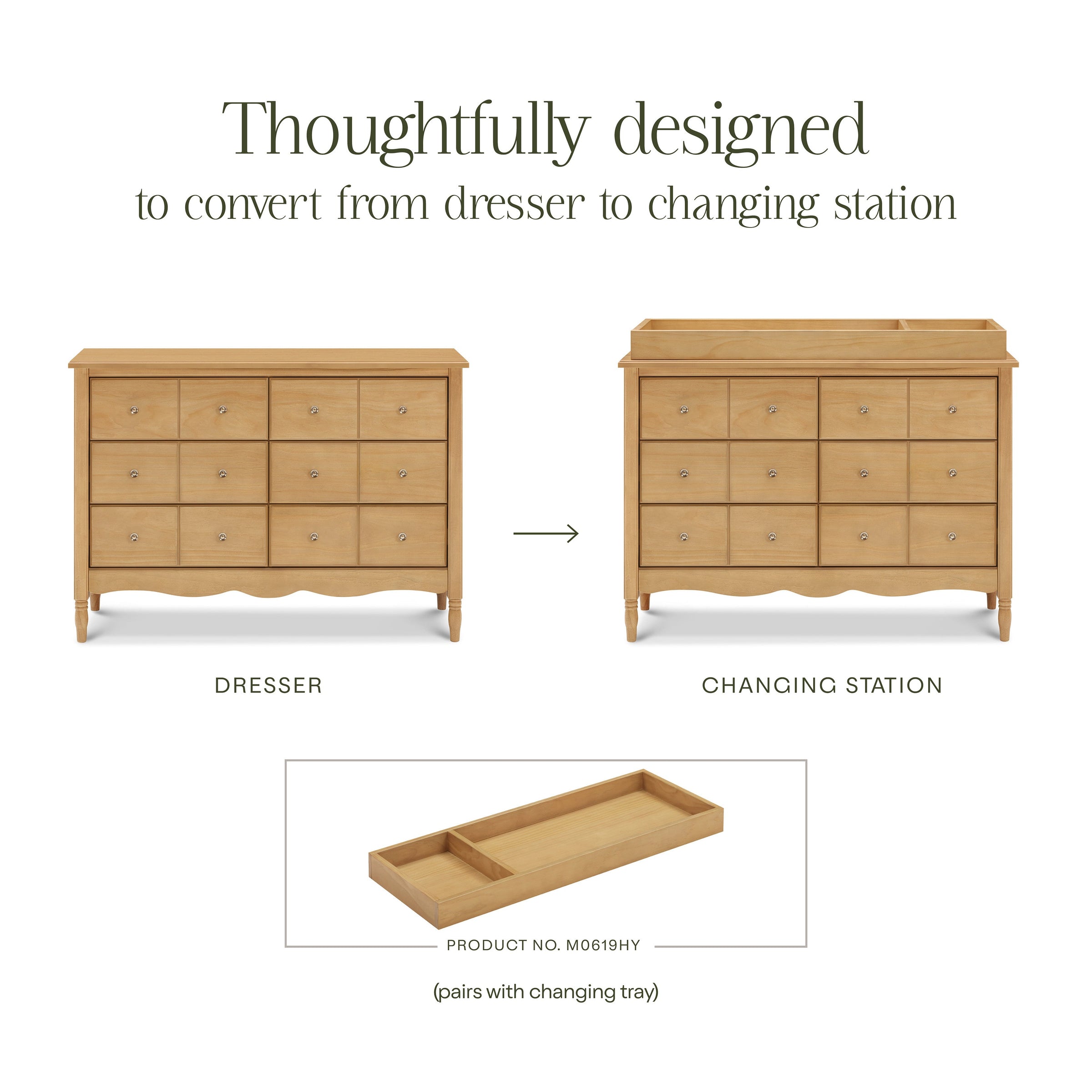 M7116HY,Liberty 6-Drawer Assembled Dresser in Honey