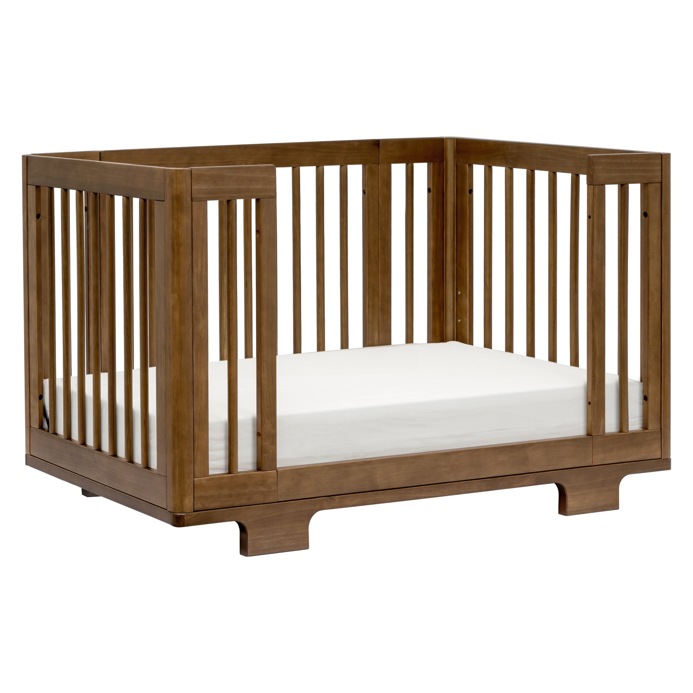 M23401NL,Yuzu 8-in-1 Convertible Crib w/All-Stages Conversion Kits in Natural Walnut