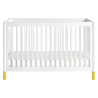 M12901WNX,Gelato 4-in-1 Convertible Crib w/Toddler Conversion Kit in White  NX Feet