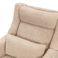 M11286CSG,Kiwi Plus Power Glider Recliner w/ Power Headrest in Chai Shearling