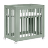 M23401LS,Yuzu 8-in-1 Convertible Crib w/All-Stages Conversion Kits in Light Sage