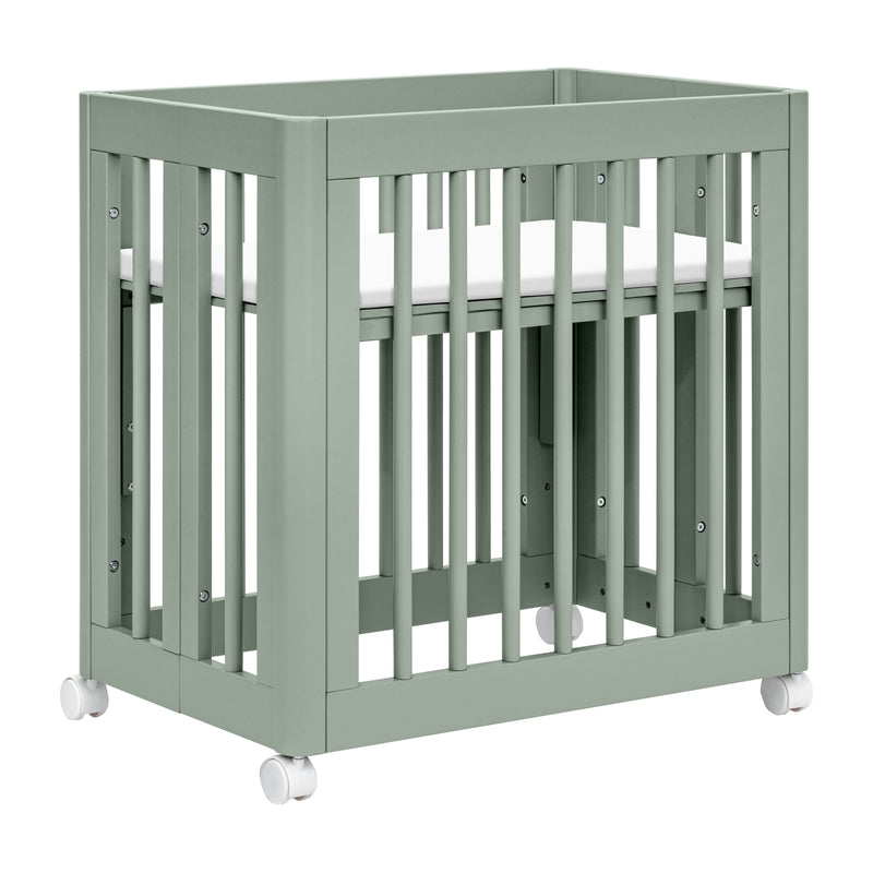 M23401LS,Yuzu 8-in-1 Convertible Crib w/All-Stages Conversion Kits in Light Sage