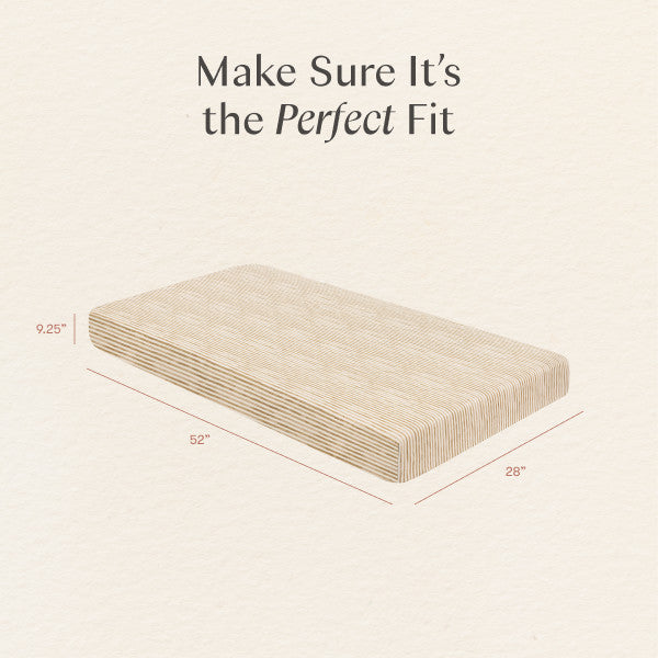 T34335AS,Nate Berkus x Babyletto Crib Sheet in Autumn Stripe