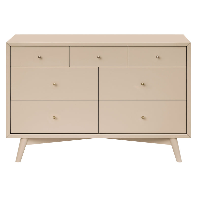 M15916TPE,Palma 7-Drawer Double Dresser  Assembled in Taupe