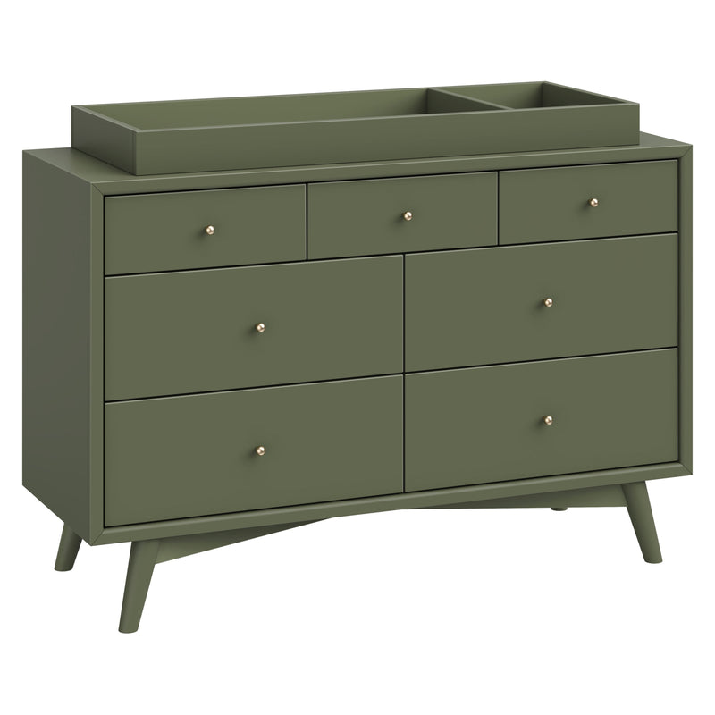 M15916OL,Palma 7-Drawer Double Dresser  Assembled in Olive