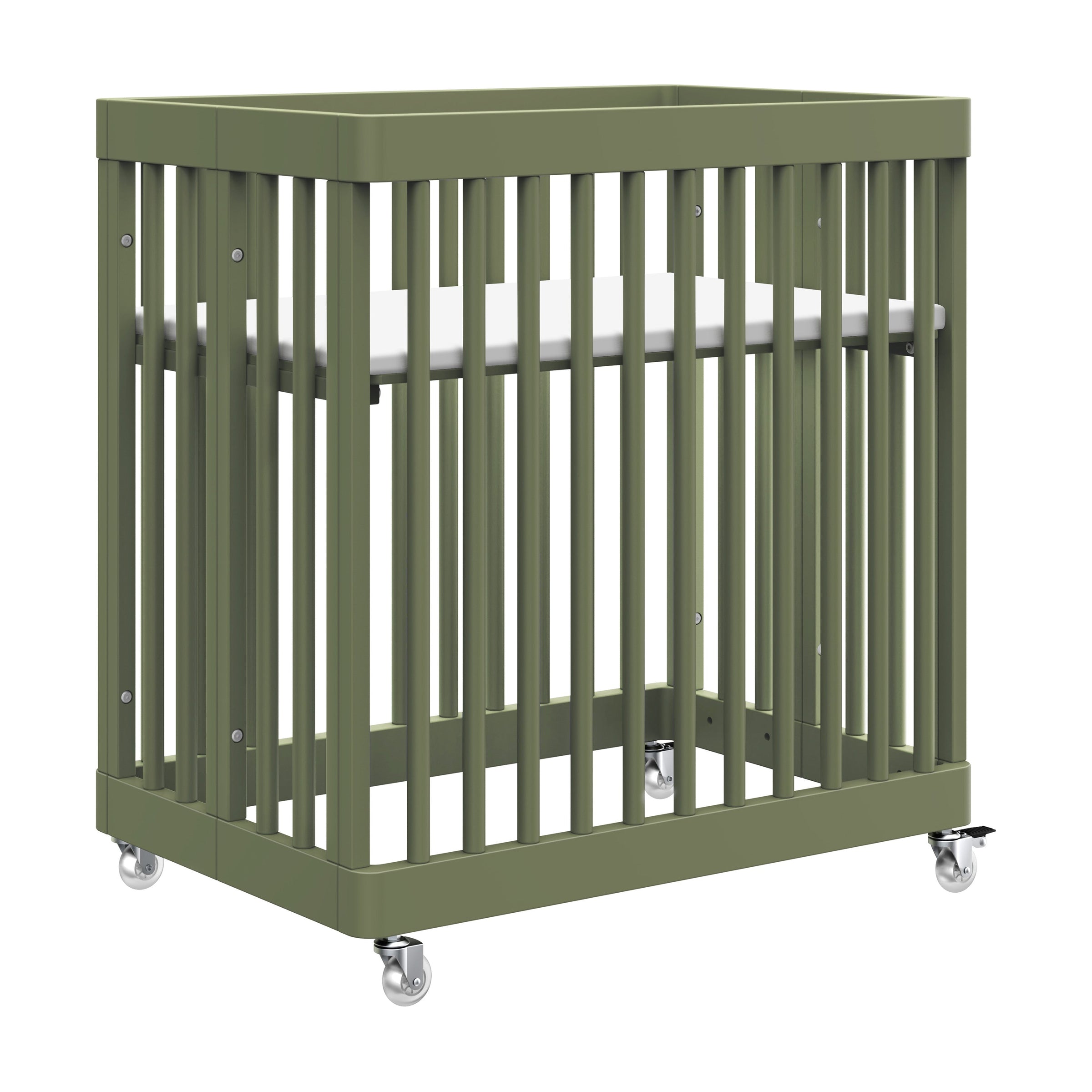 M29880OL,Pogo 8-in-1 Convertible Crib w/All-Stages Conversion Kits in Olive