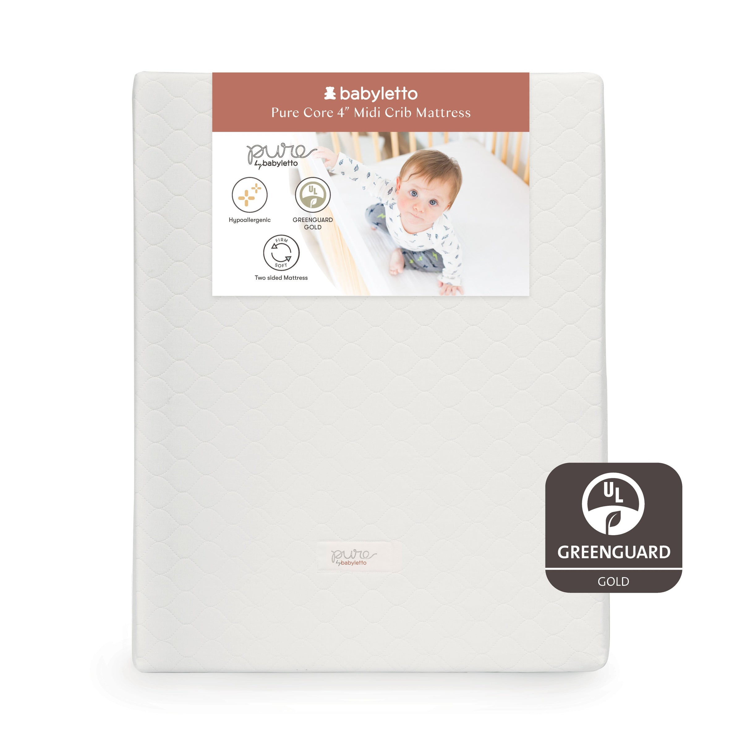 M5397C,Pure Core 4 Midi Crib Mattress w/ Hybrid Cover