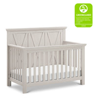B14501WDF,Emory Farmhouse 4-in-1 Convertible Crib in White Driftwood