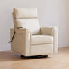 M17183PCMEW,Willa Deluxe Power Glider Recliner w/Heat&Massage in Performance Cream Eco-Weave