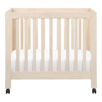 M6698NX,Origami Mini Crib in Washed Natural