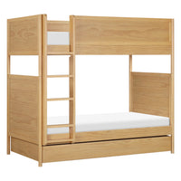 M25973HY,Twin Storage Trundle Bed in Honey