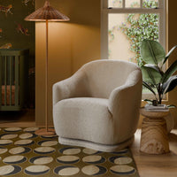 M27587WB,Foy Glider in Ivory Boucle