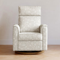 M17186MADB,Willa Plus Power Glider Recliner w/ Power Headrest in Mallow in Ash w/ Dark Wood Base