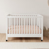 M6601W,Maki Full-Size Folding Crib w/Toddler Bed Conversion Kit in White Finish