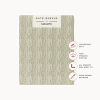 T34333JS,Nate Berkus x Babyletto All-Stages Midi Sheet in Juniper Stripe