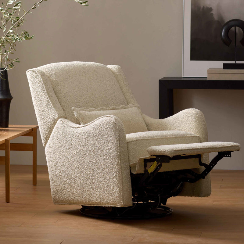 M27787WB,Devon Recliner and Swivel Glider in Ivory Boucle