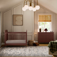 M26716CR,Brimsley Tambour 6-Drawer Assembled Dresser in Crimson