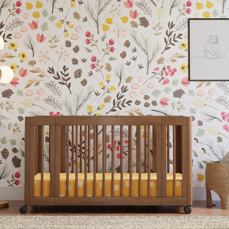M23401NL,Yuzu 8-in-1 Convertible Crib w/All-Stages Conversion Kits in Natural Walnut