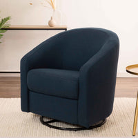 M5887PVET,Madison Swivel Glider in Performance Navy Eco-Twill