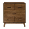 M5823NL,Scoot 3-Drawer Changer Dresser in Natural Walnut