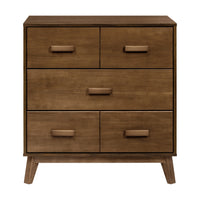 M5823NL,Scoot 3-Drawer Changer Dresser in Natural Walnut