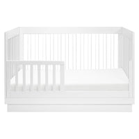 M8601KW,Harlow 3-in-1 Convertible Crib w/Toddler Bed Conversion Kit in White/Acrylic