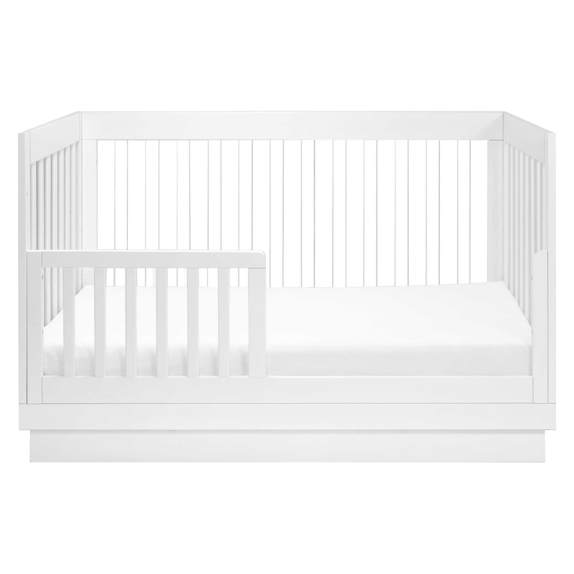M8601KW,Harlow 3-in-1 Convertible Crib w/Toddler Bed Conversion Kit in White/Acrylic