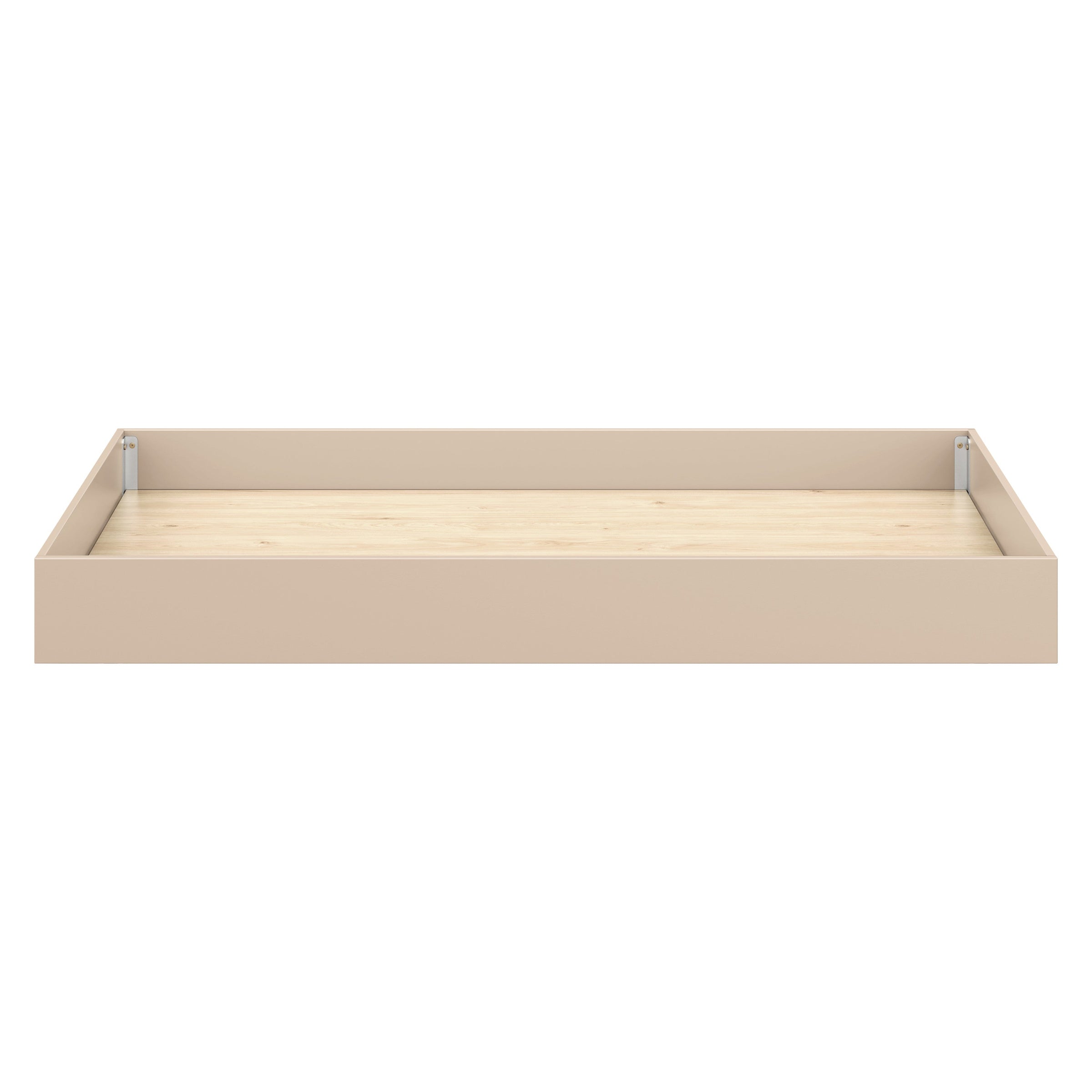 M25973TPE,Twin Storage Trundle Bed in Taupe