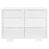 M23426W,Yuzu 6-Drawer Dresser in White