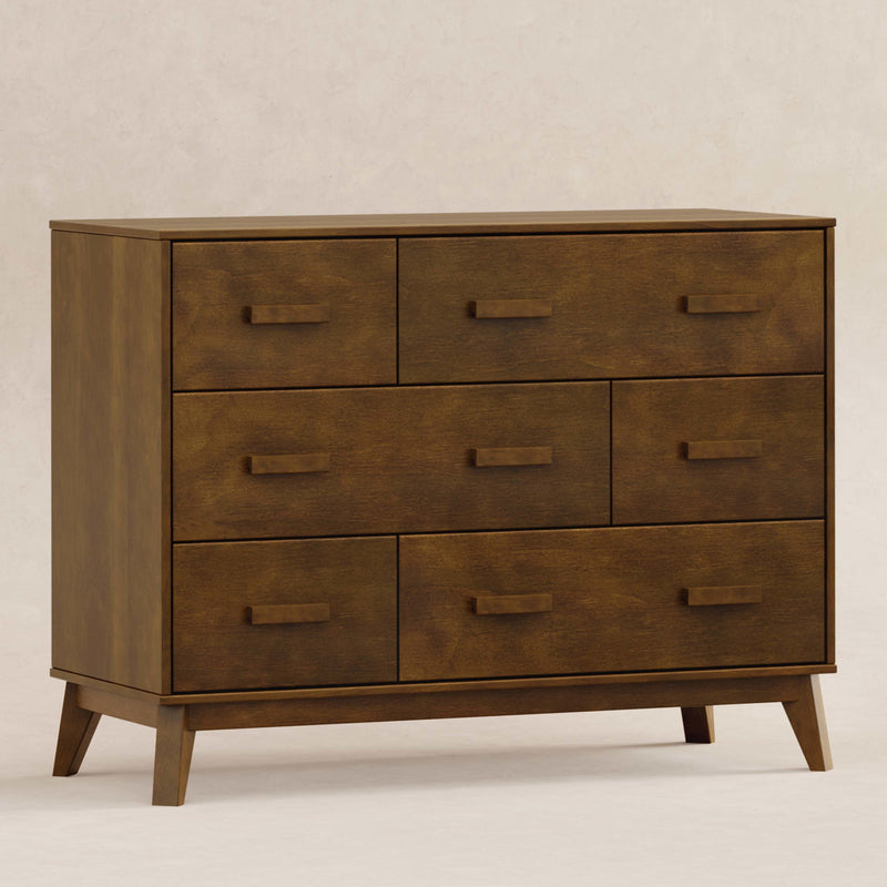M5826NL,Scoot 6-Drawer Dresser in Natural Walnut