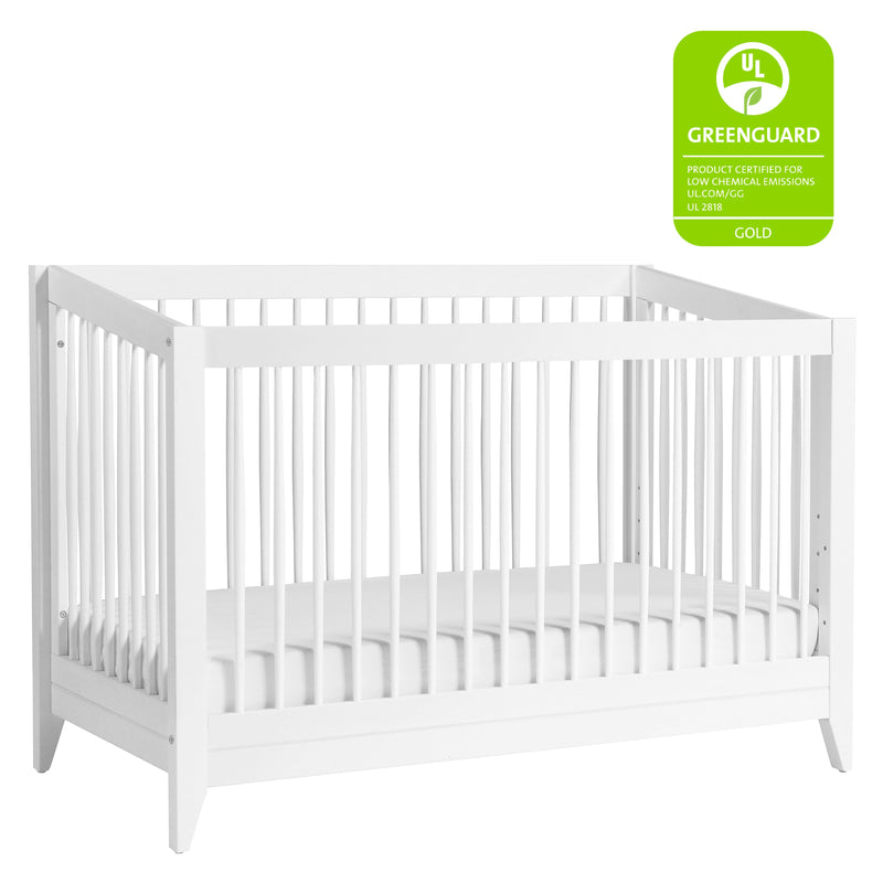 M10301W,Sprout 4-in-1 Convertible Crib w/Toddler Bed Conversion Kit in White Finish