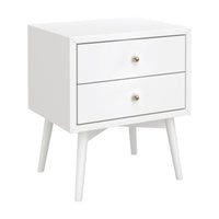 M15960W,Palma Nightstand  Assembled in White