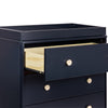 M9023VNX,Lolly 3-Drawer Changer Dresser w/Removable Changing Tray in Navy/Washed Natural