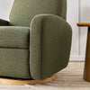 M23188OBLB,Nami Glider Recliner w/ Electronic Control and USB in Olive Boucle w/Light Wood Base