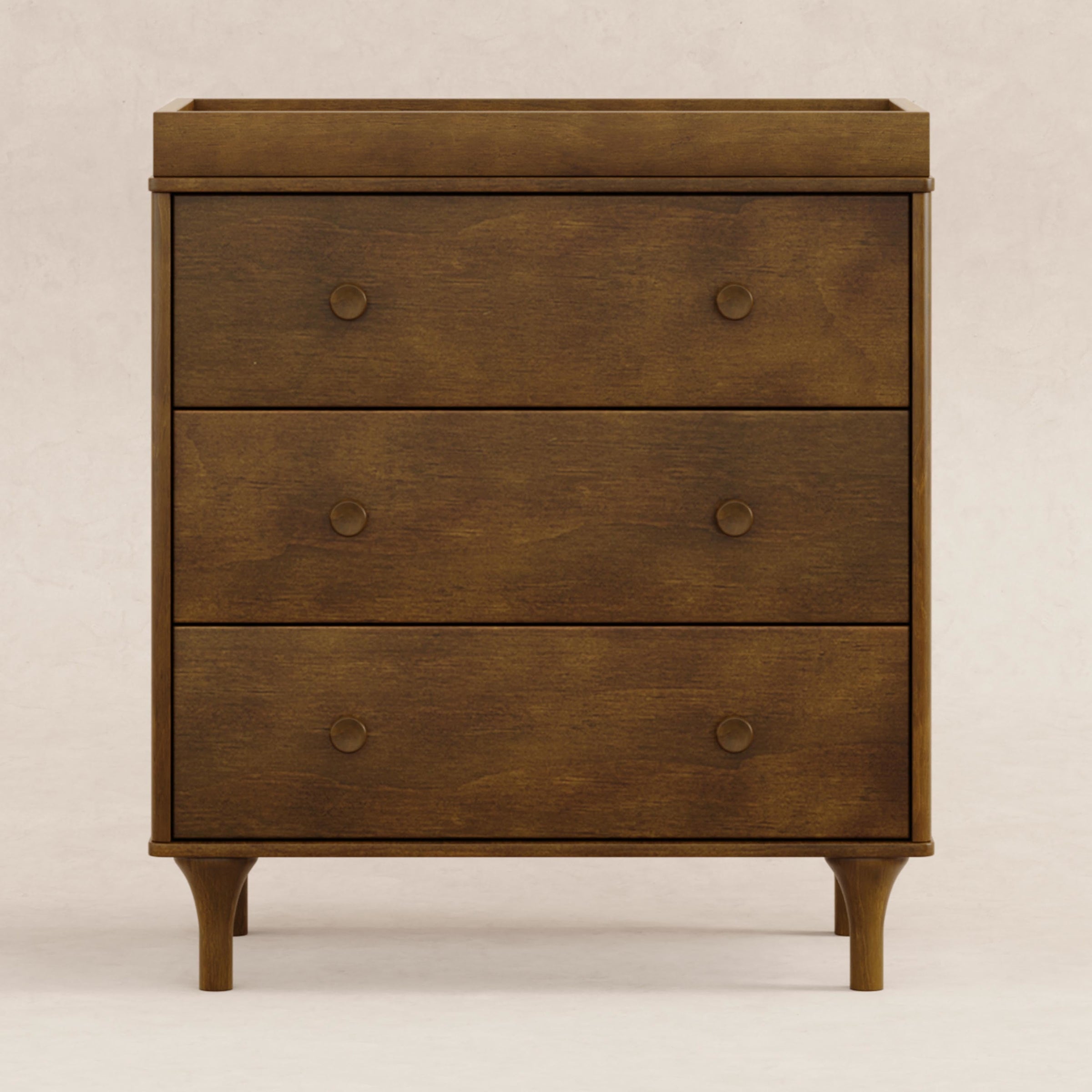 M9023NL,Lolly 3-Drawer Changer Dresser in Natural Walnut