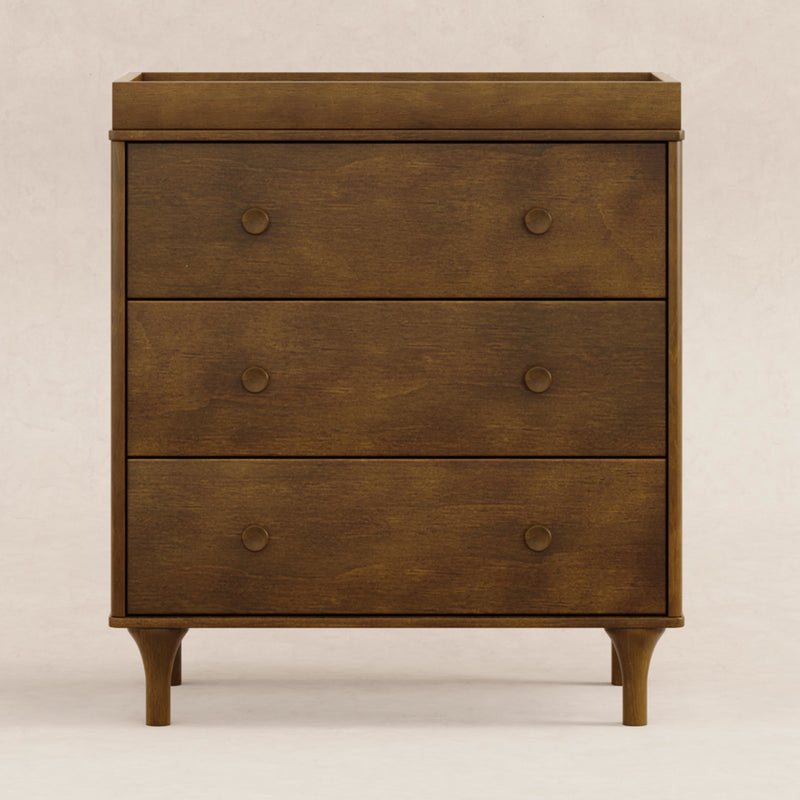 M9023NL,Lolly 3-Drawer Changer Dresser in Natural Walnut