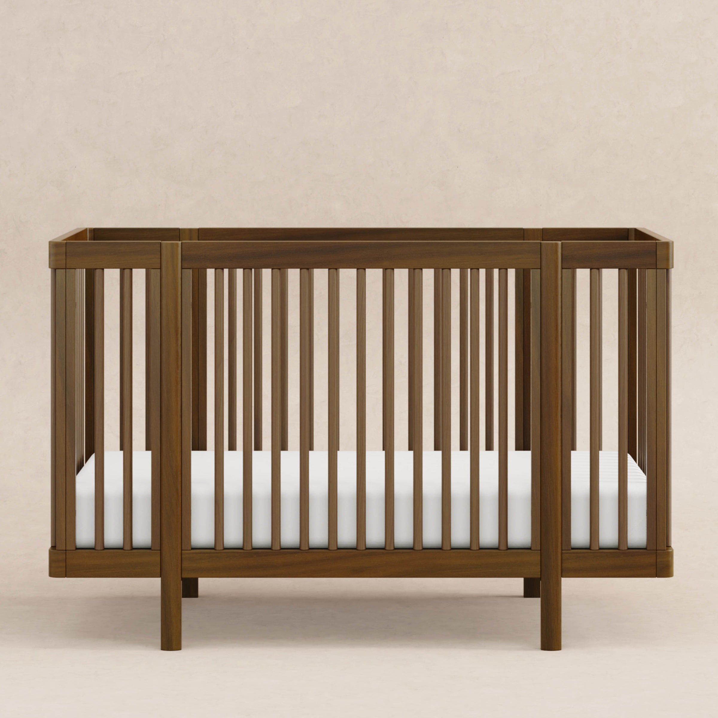 M29880NL,Pogo 8-in-1 Convertible Crib w/All-Stages Conversion Kits in Natural Walnut