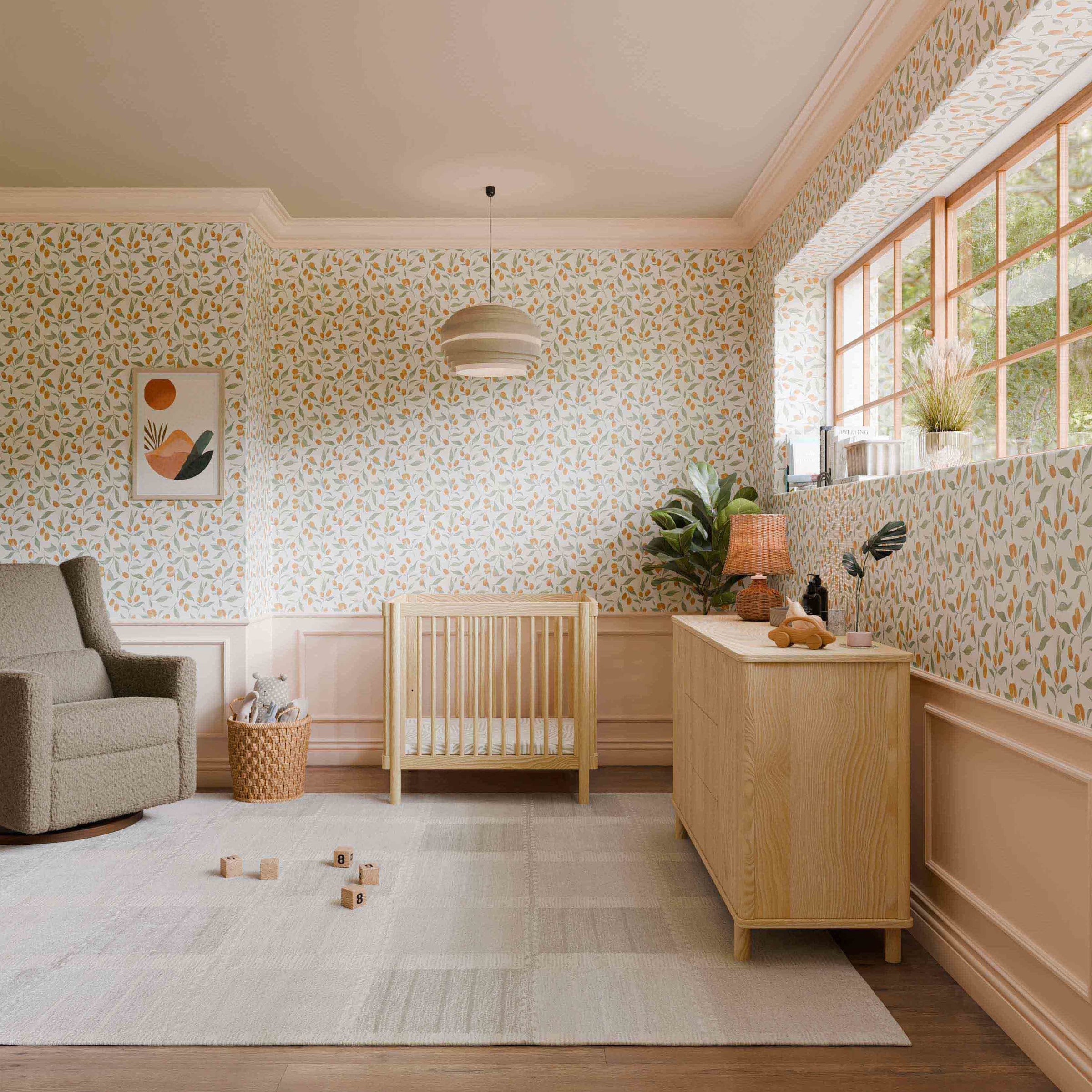 M29880BD,Pogo 8-in-1 Convertible Crib w/All-Stages Conversion Kits in Blonde