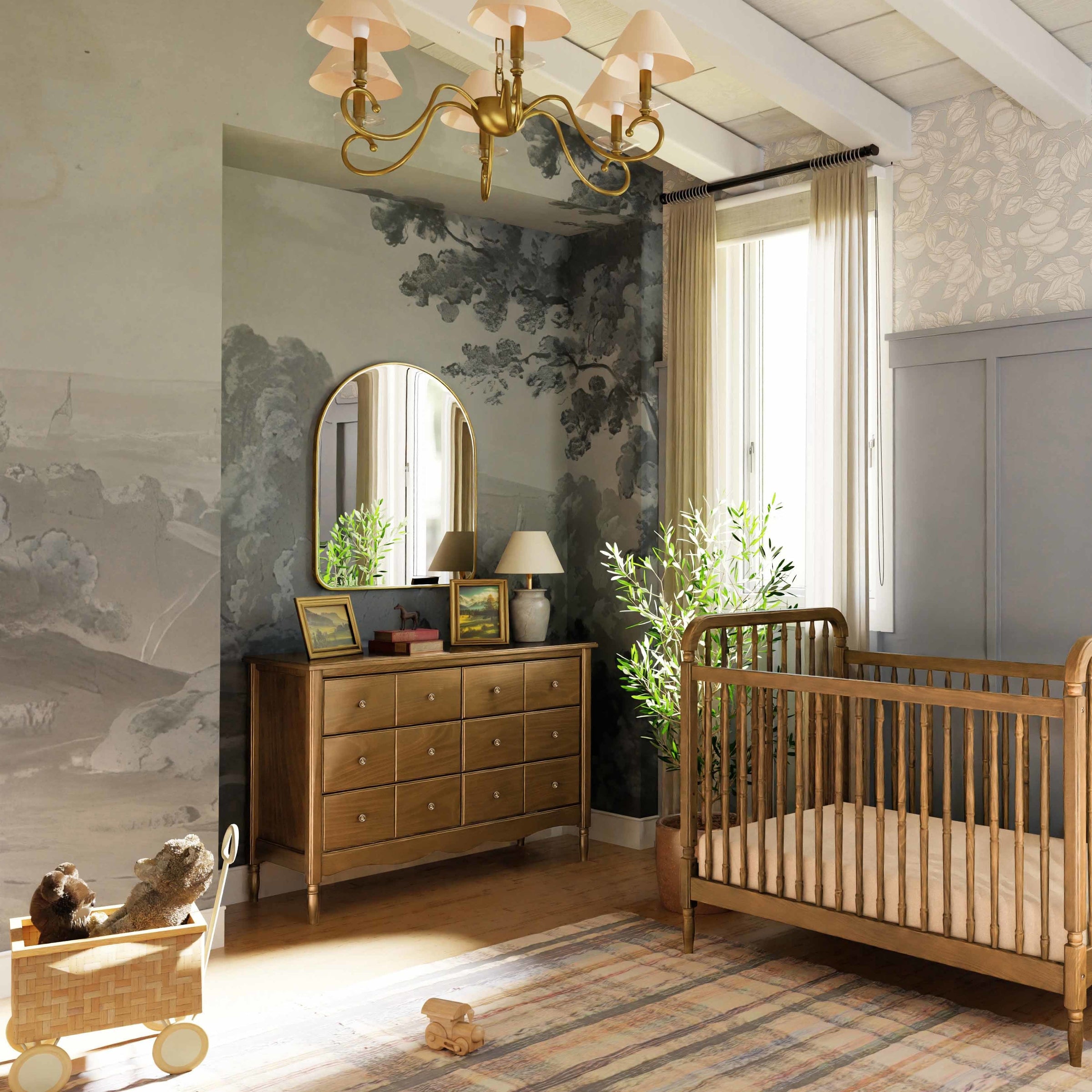 M7116NL,Liberty 6-Drawer Assembled Dresser in Natural Walnut