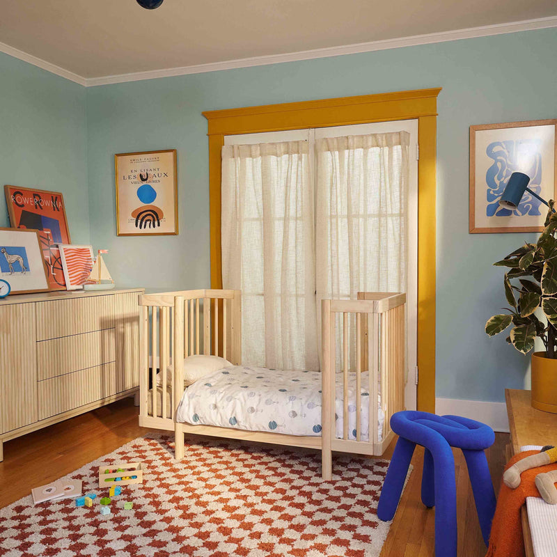 M29880BD,Pogo 8-in-1 Convertible Crib w/All-Stages Conversion Kits in Blonde