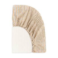 T34335AS,Nate Berkus x Babyletto Crib Sheet in Autumn Stripe