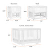 M23401W,Yuzu 8-in-1 Convertible Crib w/All-Stages Conversion Kits in White